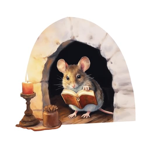 Colcolo Maus -Lesebuch im Maus -Loch -Wandaufkleber -Aufkleber -Aufkleber PVC Wallpaper Buch Liebhaber Geschenk Home Modernes Kunst Wandbild für Party Colcolo Maus -Lesebuch im Maus -Loch -Wandaufkleber -Aufkleber -Aufkleber PVC Wallpaper Buch Liebhaber Geschenk Home Modernes Kunst Wandbild für Party von Colcolo
