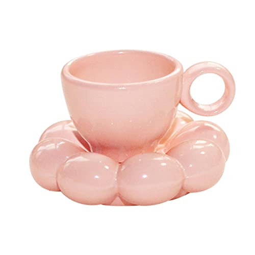 Colcolo Mini Puppenhaus Teetasse Dekoration Küchenzubehör Puppenhaus Dekoration Mehrzweck Kaffeetasse Im Maßstab 1:12 für Puppenhäuser DIY Einrichtungen, rosa von Colcolo