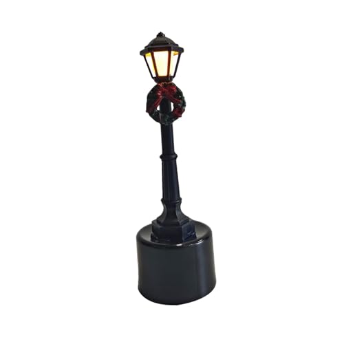 Colcolo Miniatur Straßenlaterne Als Laternenpfahl Modell Und Puppenhaus Lampe Eine Langlebige Gartenlaterne Und Wegbeleuchtung mit Lichtfunktion für Architek, Einzelner Kopf von Colcolo