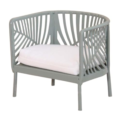 Colcolo Miniaturstuhl 1 12 Puppenhausmöbel Puppenzubehör Metallsimulation Dekorationsspielzeug für Wohnzimmer Landschaft Und Kinderzimmer, Style B von Colcolo