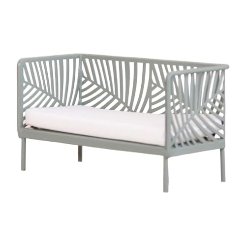 Colcolo Miniaturstuhl 1 12 Puppenhausmöbel Puppenzubehör Metallsimulation Dekorationsspielzeug für Wohnzimmer Landschaft Und Kinderzimmer, Style D von Colcolo