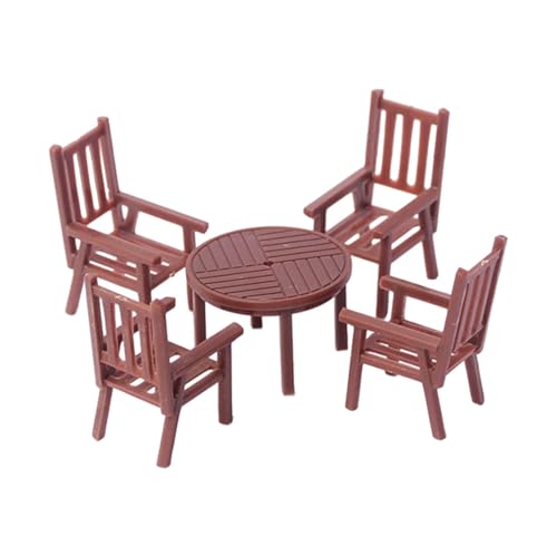 Colcolo Miniaturtischstuhl Set Simulationsmöbel Modell Zugbahn DIY -Projekte DIY Crafts Fairy Gartenlayout Accessoires, 1 bis 50 Colcolo Miniaturtischstuhl Set Simulationsmöbel Modell Zugbahn DIY -Projekte DIY Crafts Fairy Gartenlayout Accessoires, 1 bis 50 von Colcolo