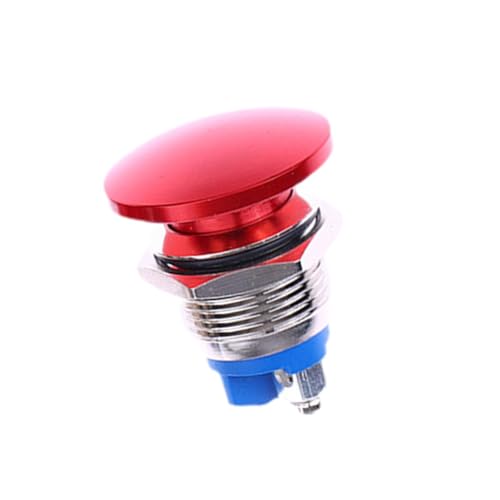Colcolo Momentaner Drucktastenschalter, wasserdichtes Zubehör, rotes Metallgehäuse, Montage, gewölbte Schraubklemmen, Ersatzteile, Metall, 16 Mm Colcolo Momentaner Drucktastenschalter, wasserdichtes Zubehör, rotes Metallgehäuse, Montage, gewölbte Schraubklemmen, Ersatzteile, Metall, 16 Mm von Colcolo