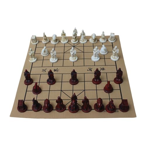 Colcolo Montessori Spielzeug Chinesisches Schach Spielen Lernaktivitäten 3D Schachbrett Wettbewerbsspiel für Desktop-Wohnzimmerkinder von Colcolo