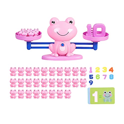 Colcolo Montori Balance Mathe-Spielzeug für Kinder - Lernspaß und Geschenkidee, Rosa 38 Gewichte von Colcolo
