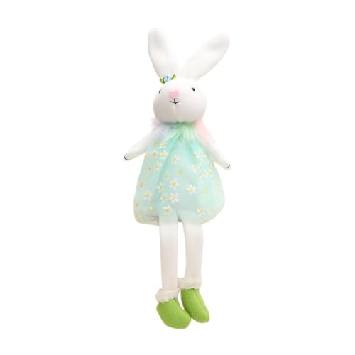 Colcolo Osterhasenpuppe Kaninchen Plüschspielzeug Figur Hauswarming Geschenk Stoffue Tierverzier für Wohnzimmer Büro Desktop, Blau Colcolo Osterhasenpuppe Kaninchen Plüschspielzeug Figur Hauswarming Geschenk Stoffue Tierverzier für Wohnzimmer Büro Desktop, Blau von Colcolo