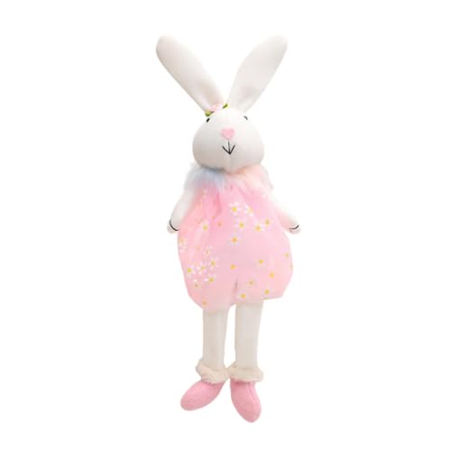 Colcolo Osterhasenpuppe Kaninchen Plüschspielzeug Figur Hauswarming Geschenk Stoffue Tierverzier für Wohnzimmer Büro Desktop, Rosa Colcolo Osterhasenpuppe Kaninchen Plüschspielzeug Figur Hauswarming Geschenk Stoffue Tierverzier für Wohnzimmer Büro Desktop, Rosa von Colcolo