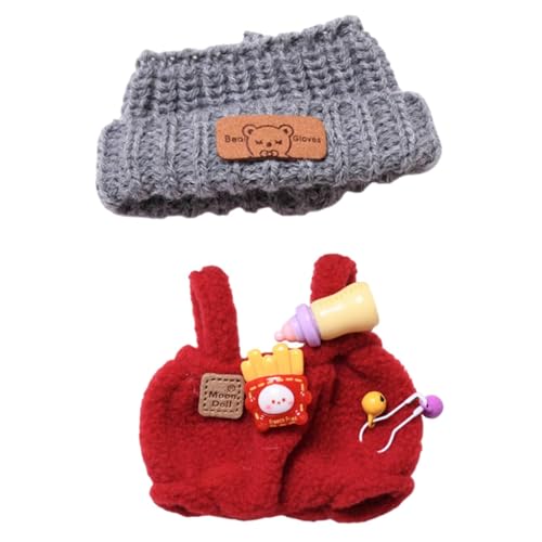 Colcolo Plüsch-Puppenkleidung, Anhänger, Puppen-Outfits, Fantasie, Koordination, Foto-Requisiten, niedliche Puppenkleidung, zum Verkleiden für, Rot mit Hut Colcolo Plüsch-Puppenkleidung, Anhänger, Puppen-Outfits, Fantasie, Koordination, Foto-Requisiten, niedliche Puppenkleidung, zum Verkleiden für, Rot mit Hut von Colcolo