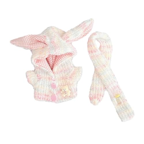 Colcolo Plüsch-Puppenkleidung für 15–17 cm große Puppen, Puppenkleidung, Kapuzenpullover mit Schal, Plüsch-Puppenzubehör, Foto-Requisiten, Puppen-Outfit, Bunt Colcolo Plüsch-Puppenkleidung für 15–17 cm große Puppen, Puppenkleidung, Kapuzenpullover mit Schal, Plüsch-Puppenzubehör, Foto-Requisiten, Puppen-Outfit, Bunt von Colcolo