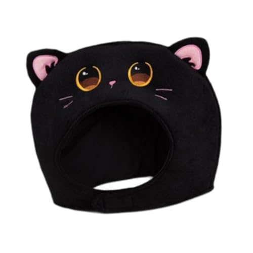 Colcolo Plüschkatze Hut Plüsch Kopfbedeckung Selfie Requisiten weiches Cosplay Kopfbedeckung Katzen Kopfbedeckung Hut für Urlaub Jubiläum Karneval Halloween von Colcolo
