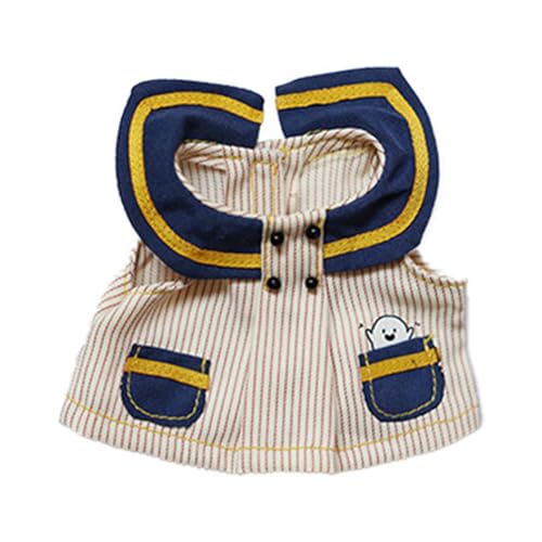 Colcolo Plüschpuppenkleid-Outfit, stilvolles DIY-Zubehör, süßes Kostüm, Mädchenpuppenkleidung für 17 cm große Hängepuppen, Geschenk für kleine Mädchen Colcolo Plüschpuppenkleid-Outfit, stilvolles DIY-Zubehör, süßes Kostüm, Mädchenpuppenkleidung für 17 cm große Hängepuppen, Geschenk für kleine Mädchen von Colcolo