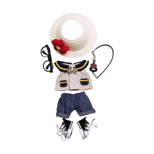 Colcolo Plüschpuppenkleidung Machen Sie Ihre eigenen Puppen Mädchen Geschenke Mode DIY Soft Doll Outfit, Gitarrenkette Colcolo Plüschpuppenkleidung Machen Sie Ihre eigenen Puppen Mädchen Geschenke Mode DIY Soft Doll Outfit, Gitarrenkette von Colcolo