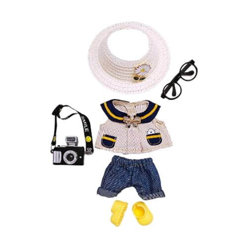 Colcolo Plüschpuppenkleidung Machen Sie Ihre eigenen Puppen Mädchen Geschenke Mode DIY Soft Doll Outfit, Schwarze Kamera Colcolo Plüschpuppenkleidung Machen Sie Ihre eigenen Puppen Mädchen Geschenke Mode DIY Soft Doll Outfit, Schwarze Kamera von Colcolo