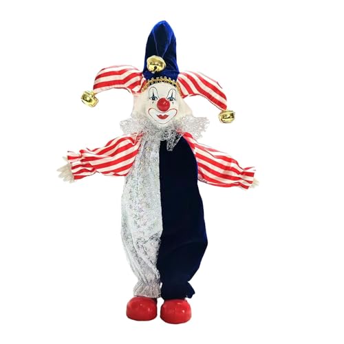 Colcolo Porzellan Clown Puppe Narren Puppe, Valentinstagsgeschenk für Kinder, Puppe, Halloween-Ornament für Kunsthandwerk, Partygeschenk Colcolo Porzellan Clown Puppe Narren Puppe, Valentinstagsgeschenk für Kinder, Puppe, Halloween-Ornament für Kunsthandwerk, Partygeschenk von Colcolo