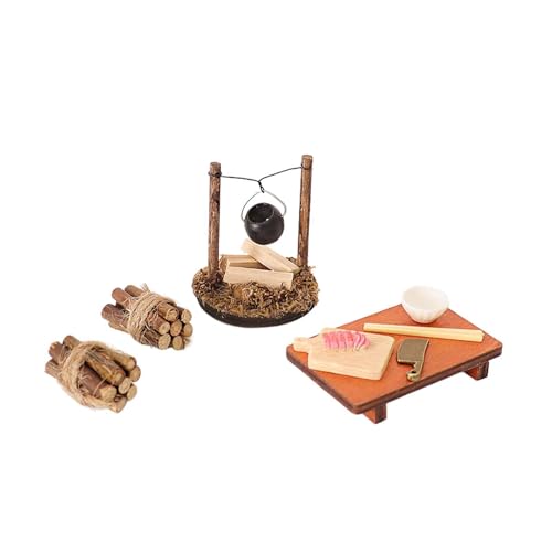 Colcolo Puppenhaus-Camping-Kits, Miniatur-Dekoration, Mini-Camping-Set für kreative Puppenhausmöbel, so tun, als ob Spielzeug-Handwerk Colcolo Puppenhaus-Camping-Kits, Miniatur-Dekoration, Mini-Camping-Set für kreative Puppenhausmöbel, so tun, als ob Spielzeug-Handwerk von Colcolo
