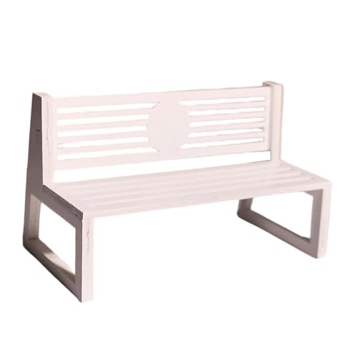 Colcolo Puppenhauszubehör, Mini-Holzbank, Modell, Mini-Parkstuhl, Puppenhausmöbel, Maßstab 1/12, für Heimwerker, Basteln, Ornament-, Style C von Colcolo