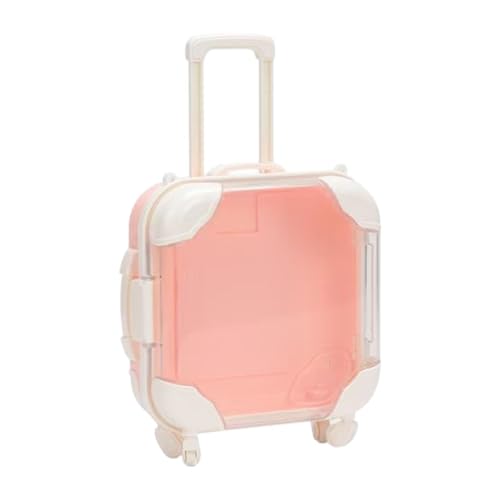 Colcolo Puppenkoffer-Box, Anzieh-Rollenspiel, niedliche Szene, Puppen-Reisegepäck, DIY-Puppenspielzeug für Partybevorzugung, Kinder, Rosa von Colcolo
