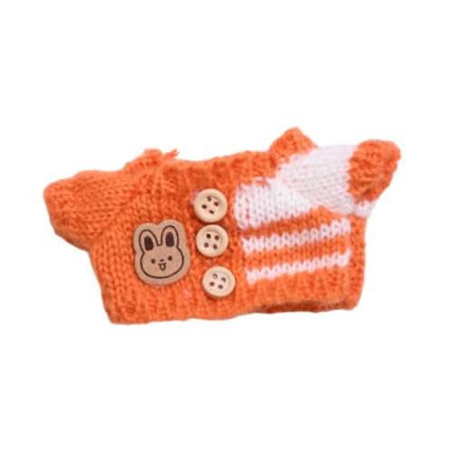 Colcolo Puppenpullover, Miniatur-Kleidung, niedlich, zum Anziehen Ihrer eigenen Puppen-Outfits, Kostüm für 15–17 cm große Puppen, Mädchenpuppen, Orangefarbener Pullover Colcolo Puppenpullover, Miniatur-Kleidung, niedlich, zum Anziehen Ihrer eigenen Puppen-Outfits, Kostüm für 15–17 cm große Puppen, Mädchenpuppen, Orangefarbener Pullover von Colcolo