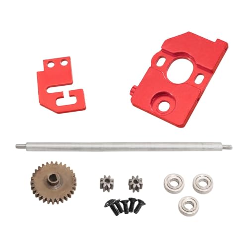 Colcolo RC Auto Motorhalterung, Montagegetriebe für 1:28 Motorgetriebe Zentralantriebswelle für 284131 284161, Rot von Colcolo