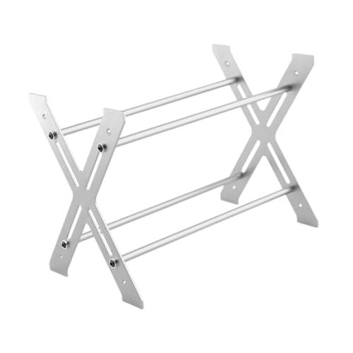 Colcolo RC Autorad Reifen Rack Reifen Regal Display Regal Easy Montage Reifenlagerregal für 1:10 RC -LKWs Crawlers, Silber von Colcolo