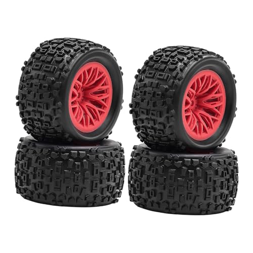 Colcolo RC-Autoreifen im Maßstab 1:18, 1/18 RC-Crawler-Räder, Zubehör für ferngesteuerte Fahrzeuge, Hochleistungs-4WD-Ersatzteilfelge, Rot Colcolo RC-Autoreifen im Maßstab 1:18, 1/18 RC-Crawler-Räder, Zubehör für ferngesteuerte Fahrzeuge, Hochleistungs-4WD-Ersatzteilfelge, Rot von Colcolo