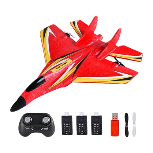 Colcolo RC Flugzeug mit Fernsteuerung Und Gyro für Kinder Und Erwachsene, Rot DREI Batterie Colcolo RC Flugzeug mit Fernsteuerung Und Gyro für Kinder Und Erwachsene, Rot DREI Batterie von Colcolo