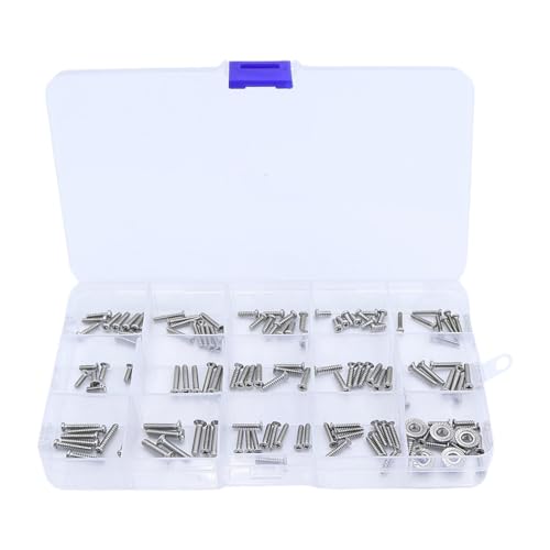 Colcolo RC-Schraubensatz, RC-Autoteile, Ersatz-Upgrade-Ersatzteil mit Box-Hardware, Edelstahlschrauben für 14209 14210 Auto von Colcolo