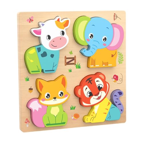 Colcolo -Rätsel hell lebendige Farbformen Entwicklungsspiel Holzpuzzle Rätsel 3D-Puzzle-Spielzeug für 3-5 Geburtstagsgeschenk, Tier Colcolo -Rätsel hell lebendige Farbformen Entwicklungsspiel Holzpuzzle Rätsel 3D-Puzzle-Spielzeug für 3-5 Geburtstagsgeschenk, Tier von Colcolo