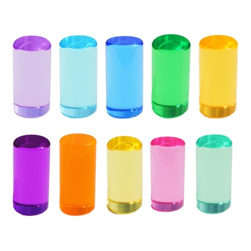 Colcolo Regenbogen-Bausteine-Set, Stapelspiel, Training, Lernspielzeug, Regenbogen-Acryl-Edelstein-Zylinderblöcke für Vorschulgeschenke, 5cm Colcolo Regenbogen-Bausteine-Set, Stapelspiel, Training, Lernspielzeug, Regenbogen-Acryl-Edelstein-Zylinderblöcke für Vorschulgeschenke, 5cm von Colcolo
