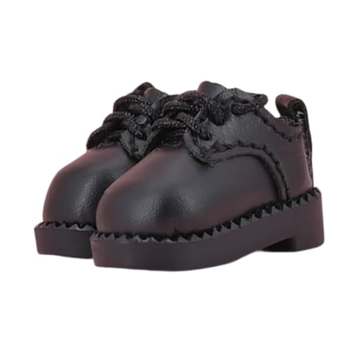 Colcolo Schuhe im Maßstab 1/12 für Puppen zur Förderung der Fantasie, Schwarz von Colcolo
