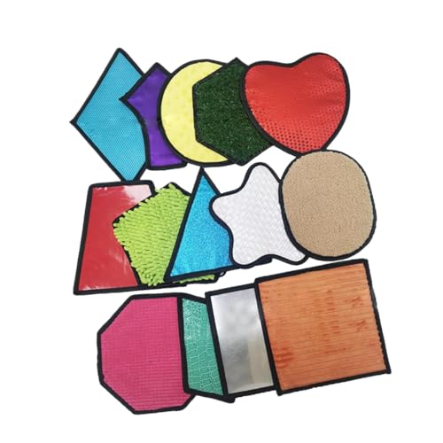 Colcolo Sensorische Matten Sensorische Pads Tragbare Cartoon Sensorischen Panel Set Kid Taktile Sensorischen Spielzeug, 14 Stück von Colcolo