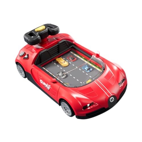 Colcolo Simuliertes Rennwagenspiel, interaktives Auto-Abenteuerspielzeug, Rollenspiel, pädagogisches Autospielzeug für Kinder ab 3 Jahren, Rot von Colcolo