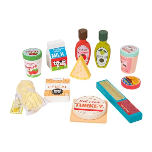 Colcolo Spiel-Lebensmittelset aus, Kühlschrankfüller aus, Spielzeug-Küchenspielzeug, ab 3 Jahren, Spielküchenzubehör Colcolo Spiel-Lebensmittelset aus, Kühlschrankfüller aus, Spielzeug-Küchenspielzeug, ab 3 Jahren, Spielküchenzubehör von Colcolo