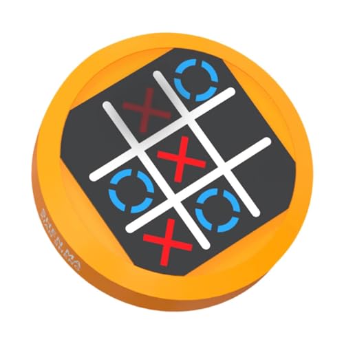 Colcolo Tac Toe Bolt Game Puzzle Game Unterhaltung Brettspiele Brain Teaser für Freunde Jungen Mädchen Kinder Erwachsene Party Gefälligkeiten, Orange von Colcolo
