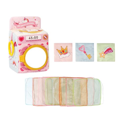 Colcolo Taschentuchbox für Kleinkinder, sensorisches Spielzeug, motorische Fähigkeiten, weiches, kontrastreiches Babyspielzeug und Spiegel für Kinder, 1–2 von Colcolo