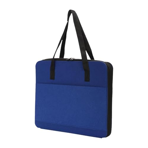 Colcolo Tragbarer Organizer-Koffer für Spielzeugautos mit 52 Steckplätzen, Reisekoffer aus Filz, praktischer Handkoffer für die Sammlung von Kindermodellautos, Blau von Colcolo