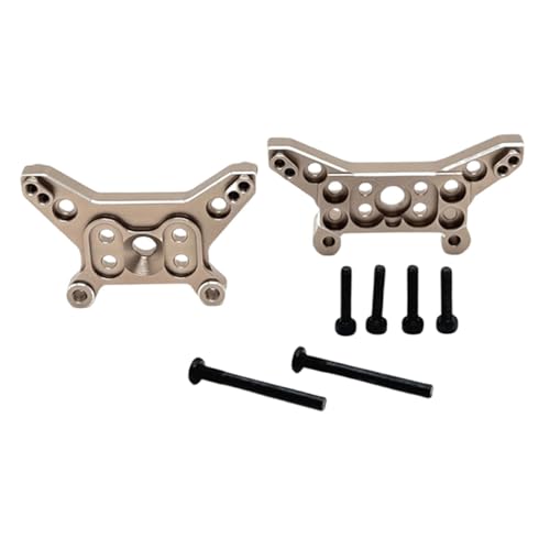 Colcolo Upgrades für vordere und hintere Stoßdämpferbrückenteile aus Aluminiumlegierung für 1/14 14211 RC-Auto, Hell Gold von Colcolo