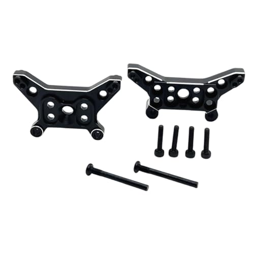 Colcolo Upgrades für vordere und hintere Stoßdämpferbrückenteile aus Aluminiumlegierung für 1/14 14211 RC-Auto, Schwarz von Colcolo