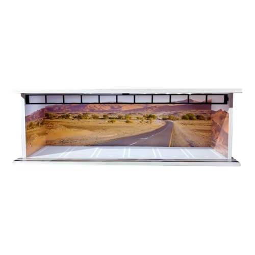 Colcolo Vitrine für Modellautos im Maßstab 1/64, Garagenmodell-Diorama, staubdicht, dekorativer Organizer für Parkszenen, Style D Colcolo Vitrine für Modellautos im Maßstab 1/64, Garagenmodell-Diorama, staubdicht, dekorativer Organizer für Parkszenen, Style D von Colcolo