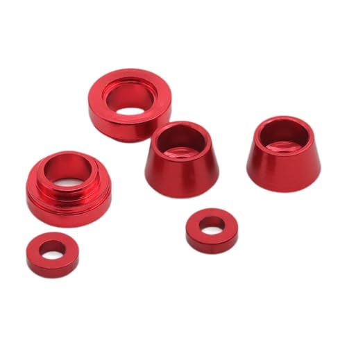 Colcolo Vorderrad-Lenkbuchsen-Abstandshalter-Kit, RC-Auto-Aluminiumkomponenten, Hochleistungs-RC-Autozubehör, Upgrade des Vorderrad-Lenkuntersetzers, Rot Colcolo Vorderrad-Lenkbuchsen-Abstandshalter-Kit, RC-Auto-Aluminiumkomponenten, Hochleistungs-RC-Autozubehör, Upgrade des Vorderrad-Lenkuntersetzers, Rot von Colcolo