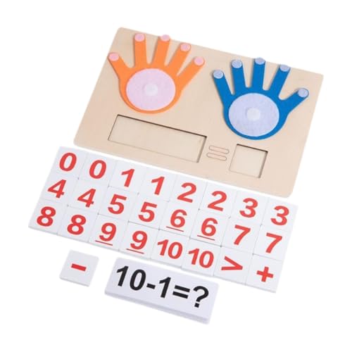Colcolo Vorschule Lernspielzeug Fingerzählen Mathematikspielzeug Fingerzählern Nummer Board Number Block Addition Spielzeug von Colcolo