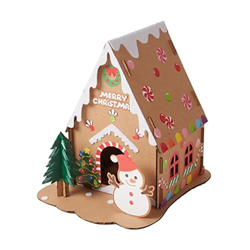 Colcolo Weihnachts-Papphaus-Bausätze, zerlegbares Papphaus, für Jungen und Kinder, Stil a Colcolo Weihnachts-Papphaus-Bausätze, zerlegbares Papphaus, für Jungen und Kinder, Stil a von Colcolo
