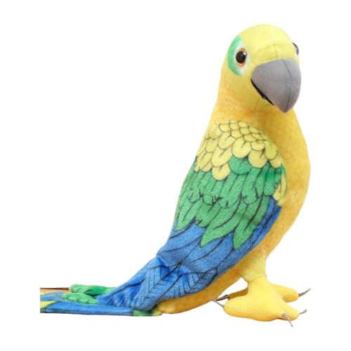 Colcolo Wellensittich-Plüschtier-Ornament, Simulationssittich, weicher Papagei, Plüschvogel, Stofftier, Geschenk für Wohnzimmer von Kindern, Gelb Grün Blau Colcolo Wellensittich-Plüschtier-Ornament, Simulationssittich, weicher Papagei, Plüschvogel, Stofftier, Geschenk für Wohnzimmer von Kindern, Gelb Grün Blau von Colcolo