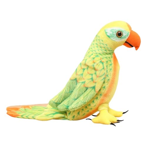 Colcolo Wellensittich-Plüschtier-Ornament, Simulationssittich, weicher Papagei, Plüschvogel, Stofftier, Geschenk für Wohnzimmer von Kindern, Gelb Colcolo Wellensittich-Plüschtier-Ornament, Simulationssittich, weicher Papagei, Plüschvogel, Stofftier, Geschenk für Wohnzimmer von Kindern, Gelb von Colcolo