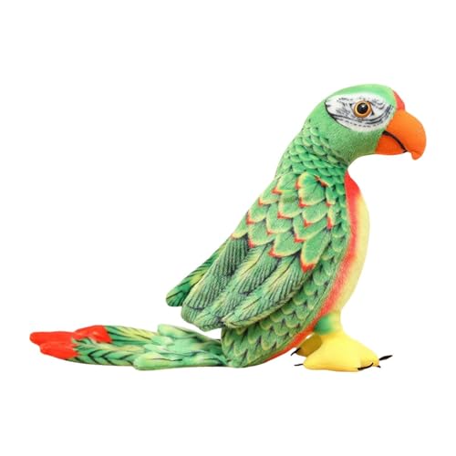 Colcolo Wellensittich-Plüschtier-Ornament, Simulationssittich, weicher Papagei, Plüschvogel, Stofftier, Geschenk für Wohnzimmer von Kindern, GrÜn Colcolo Wellensittich-Plüschtier-Ornament, Simulationssittich, weicher Papagei, Plüschvogel, Stofftier, Geschenk für Wohnzimmer von Kindern, GrÜn von Colcolo