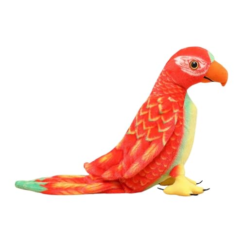 Colcolo Wellensittich-Plüschtier-Ornament, Simulationssittich, weicher Papagei, Plüschvogel, Stofftier, Geschenk für Wohnzimmer von Kindern, Rot Colcolo Wellensittich-Plüschtier-Ornament, Simulationssittich, weicher Papagei, Plüschvogel, Stofftier, Geschenk für Wohnzimmer von Kindern, Rot von Colcolo