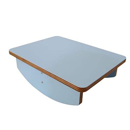 Colcolo Wippwippe aus Holz, sensorische Schaukelwippe für Kinder, Schaukelbrett für, Stehpultzubehör, Wippbrett, zum Spielen im Innen- und, Blau von Colcolo
