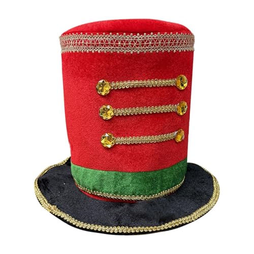 Colcolo Zirkusdirektor-Hut für Erwachsene mit verziertem Goldbesatz für Halloween-Feiern und Weihnachten Colcolo Zirkusdirektor-Hut für Erwachsene mit verziertem Goldbesatz für Halloween-Feiern und Weihnachten von Colcolo