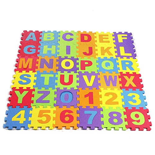 ColdShine 36 Stück Puzzlematte Kinderspielteppich 15X15cm Spielmatte Schaumstoffmatte Kinderteppich Rutschfestem EVR Puzzle Zahlen für Kinder ColdShine 36 Stück Puzzlematte Kinderspielteppich 15X15cm Spielmatte Schaumstoffmatte Kinderteppich Rutschfestem EVR Puzzle Zahlen für Kinder von ColdShine