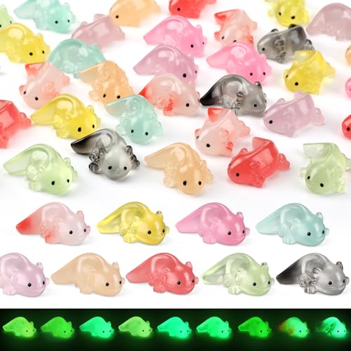 Colingmill Axolotl-Figuren aus Kunstharz, leuchtet im Dunkeln, kleine Charm-Ornamente für Heimwerker, Handwerk, Garten, Landschaft, Puppenhaus, Ornament, Topfpflanzen, Dekoration, Colingmill Axolotl-Figuren aus Kunstharz, leuchtet im Dunkeln, kleine Charm-Ornamente für Heimwerker, Handwerk, Garten, Landschaft, Puppenhaus, Ornament, Topfpflanzen, Dekoration, von Colingmill